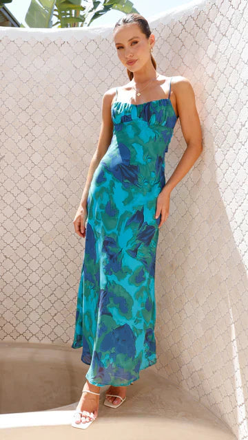 Dames Elegante Strandlook Zomerjurk | Maxi