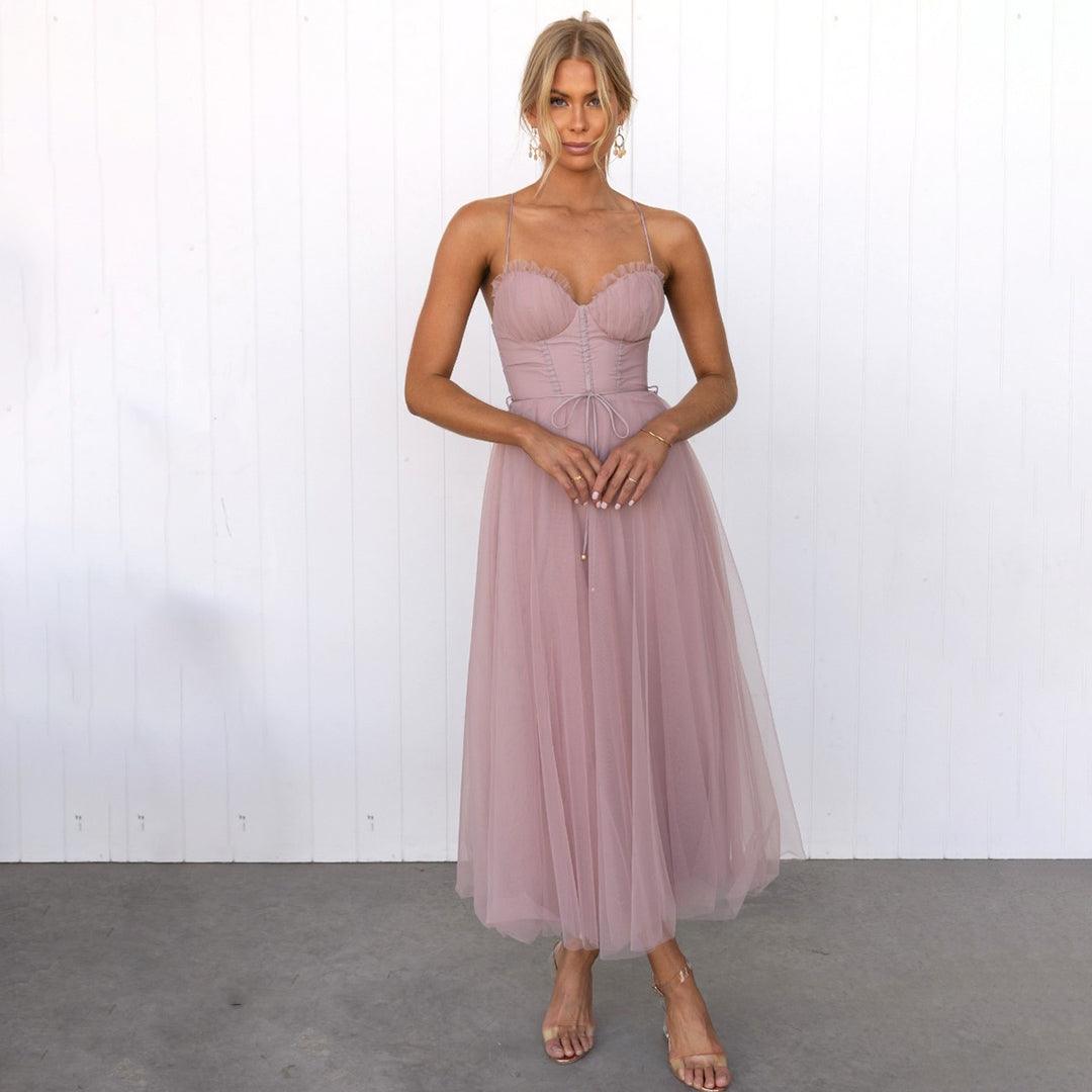 Dames Elegante prinsessen Cocktailjurk | Midi