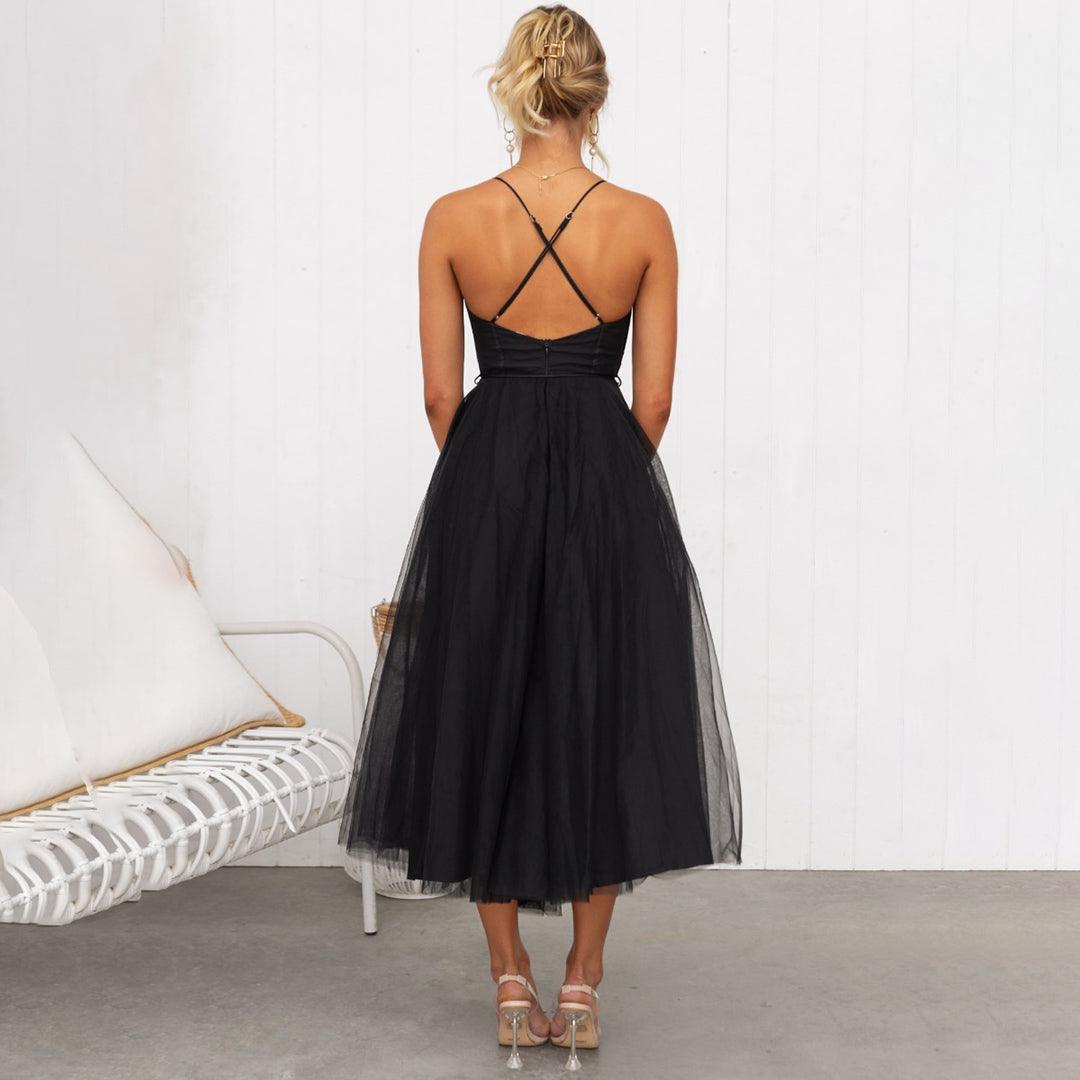 Dames Elegante prinsessen Cocktailjurk | Midi