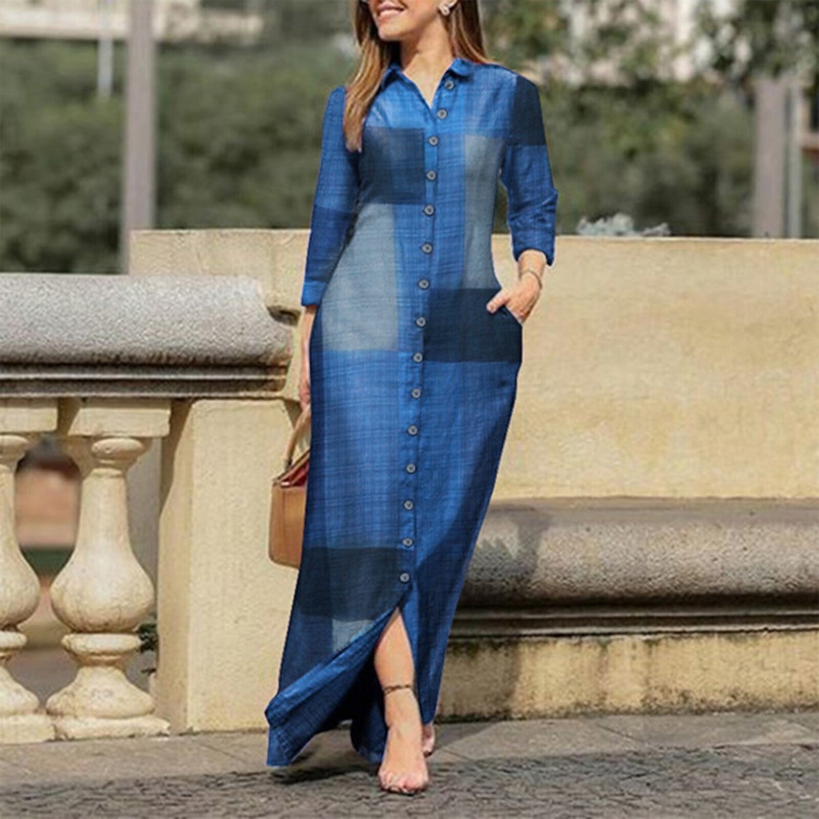 Dames Casual Spijkerlook Zomerjurk | Maxi