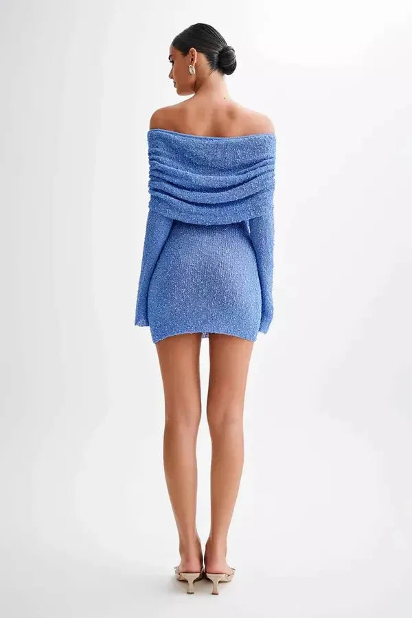 Dames Off-shoulder Partykleid | Mini