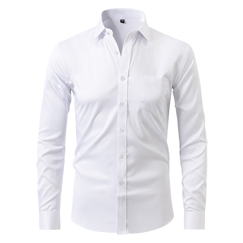 Heren Langarm Overhemd | Slim Fit, Knopen