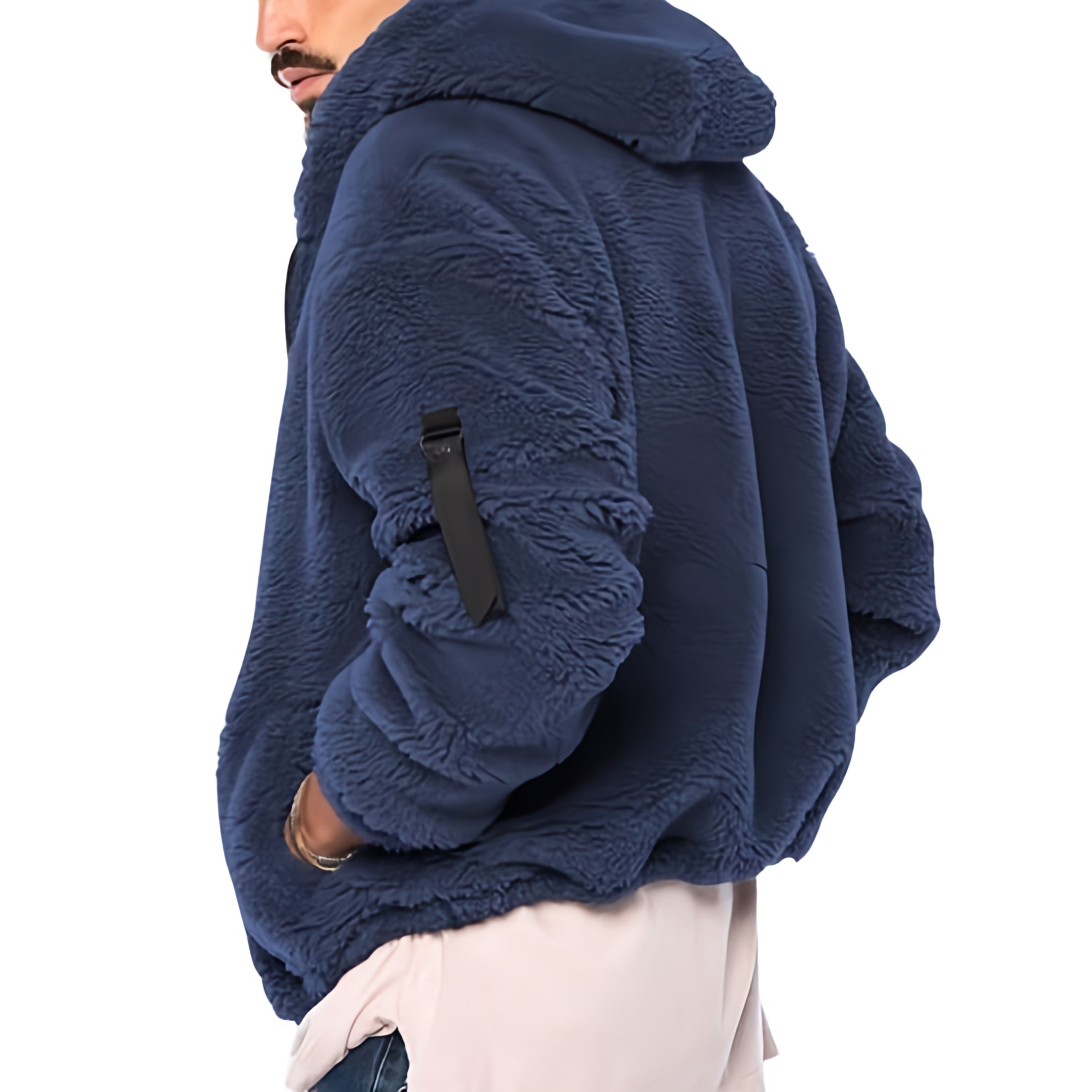 Heren Teddy Fleece Jas met Ritssluiting | Warm, Comfortabel