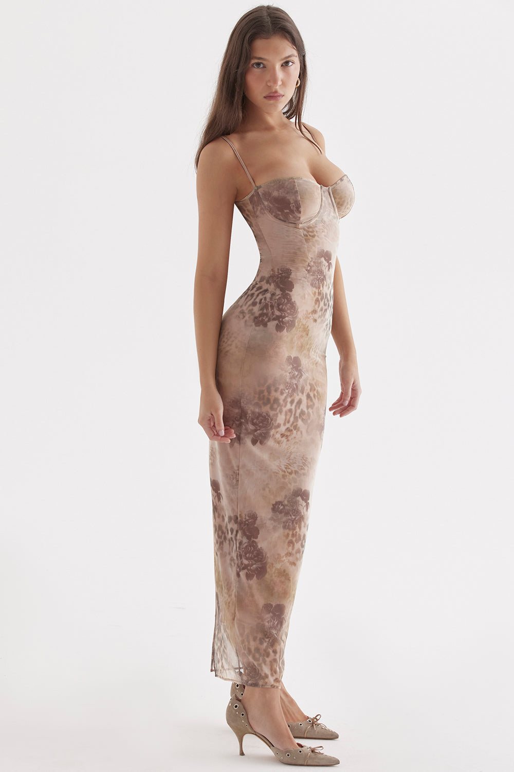Dames Sexy Dierenprint Avondjurk | Maxi