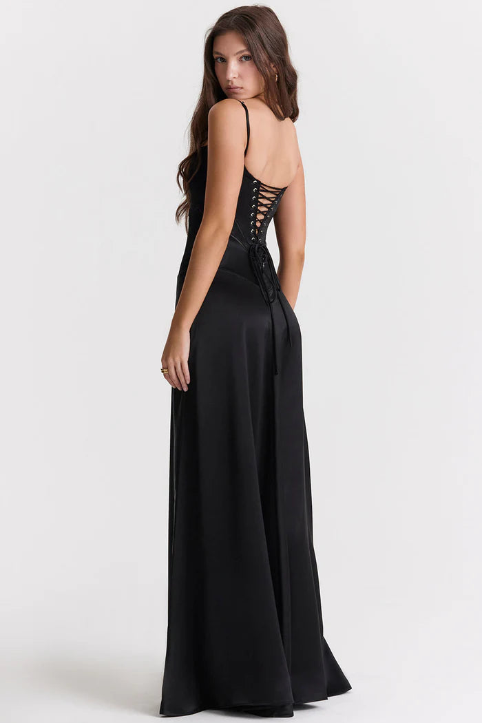 Dames Elegante avondjurk met uitsnijdingen | Maxi