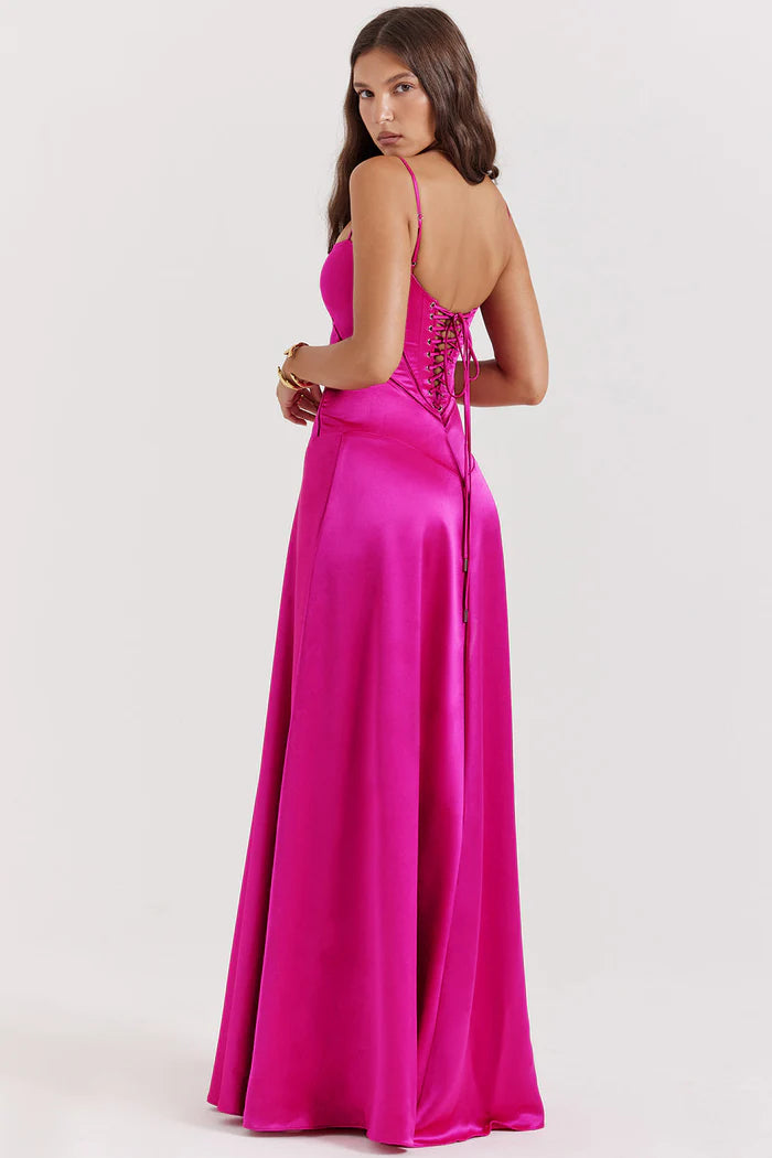 Dames Elegante avondjurk met uitsnijdingen | Maxi