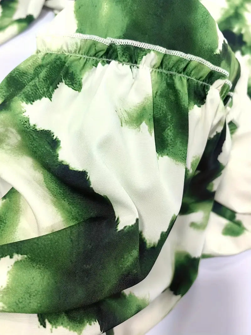 Dames Elegante Tie-Dye Zomerjurk | Maxi