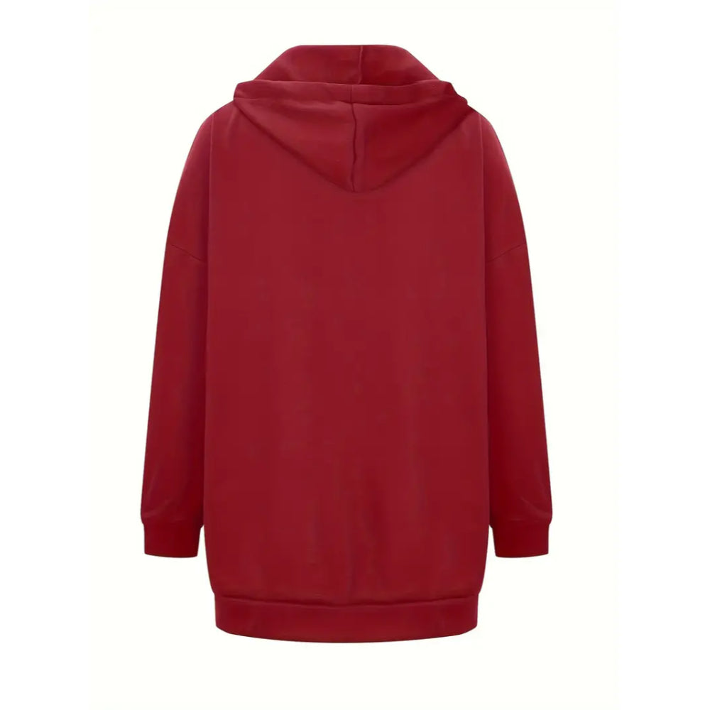 Dames Oversized Hoodie Jurk | Lange Mouwen, Capuchon