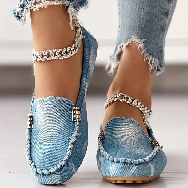 Dames Zomerse Denim Loafers | Comfortabel, Slip-on