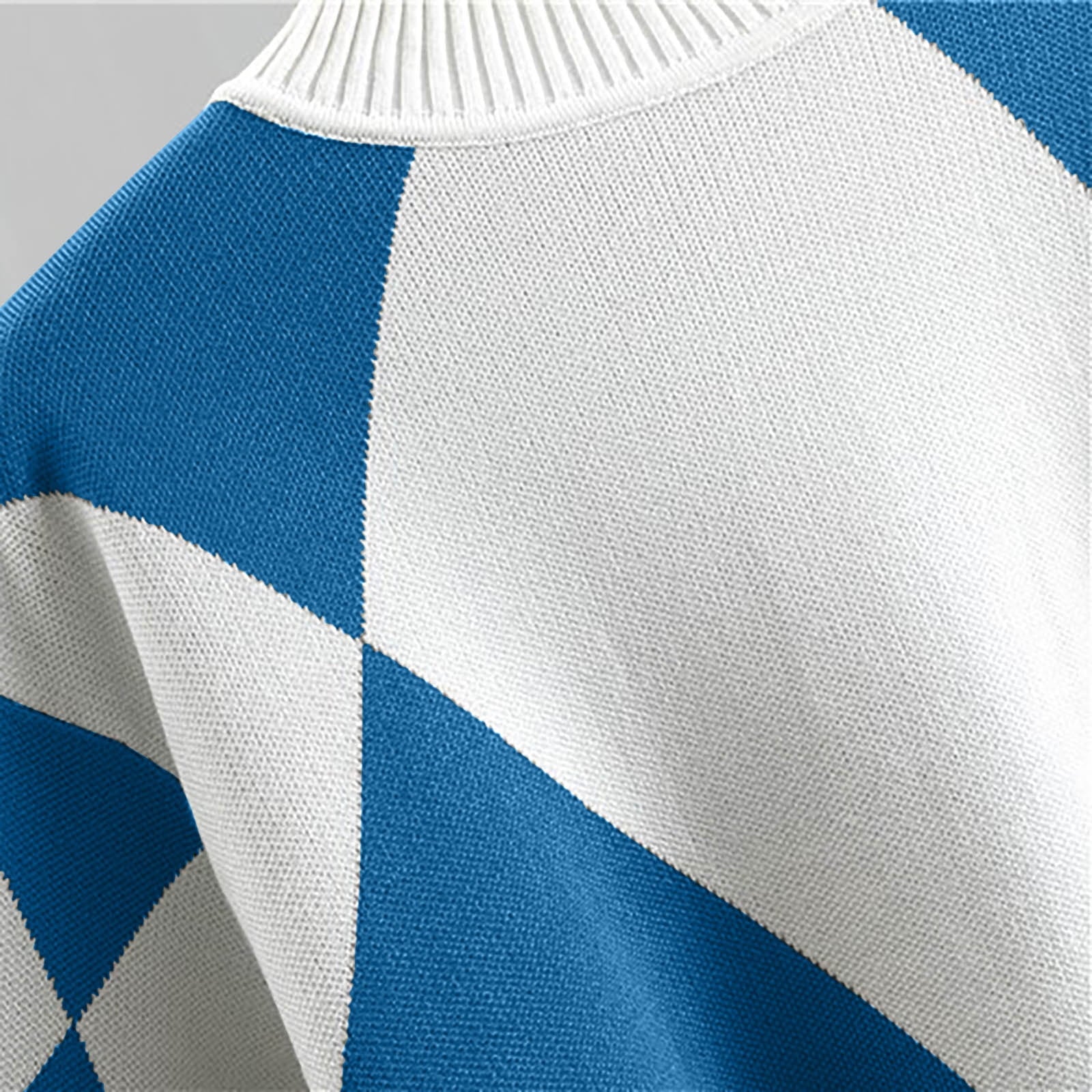 Dames gebreide argyle lounge set | Comfortabel, vintage