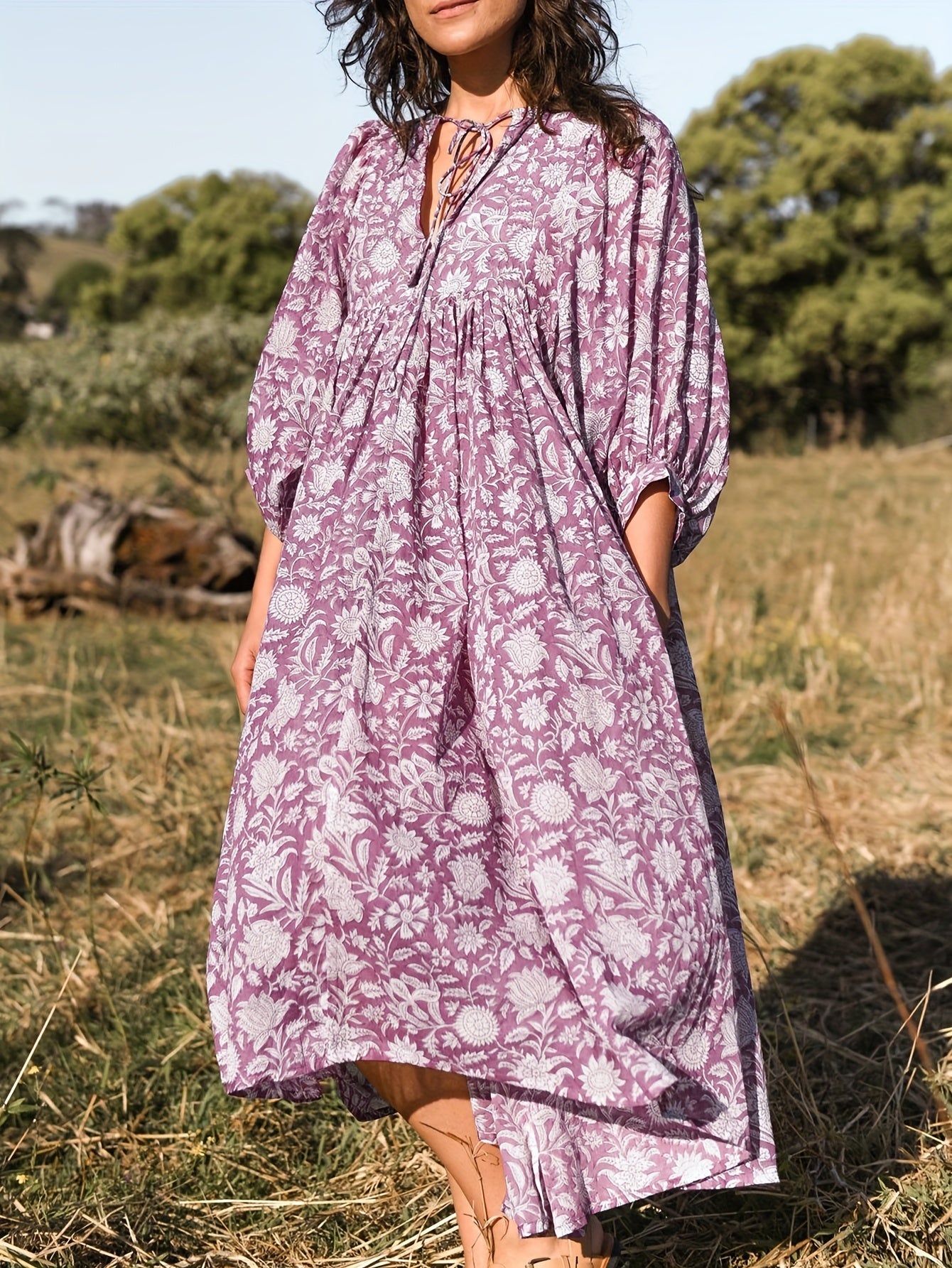 Dames Zomer Jurk | Maxi, Bloemenprint