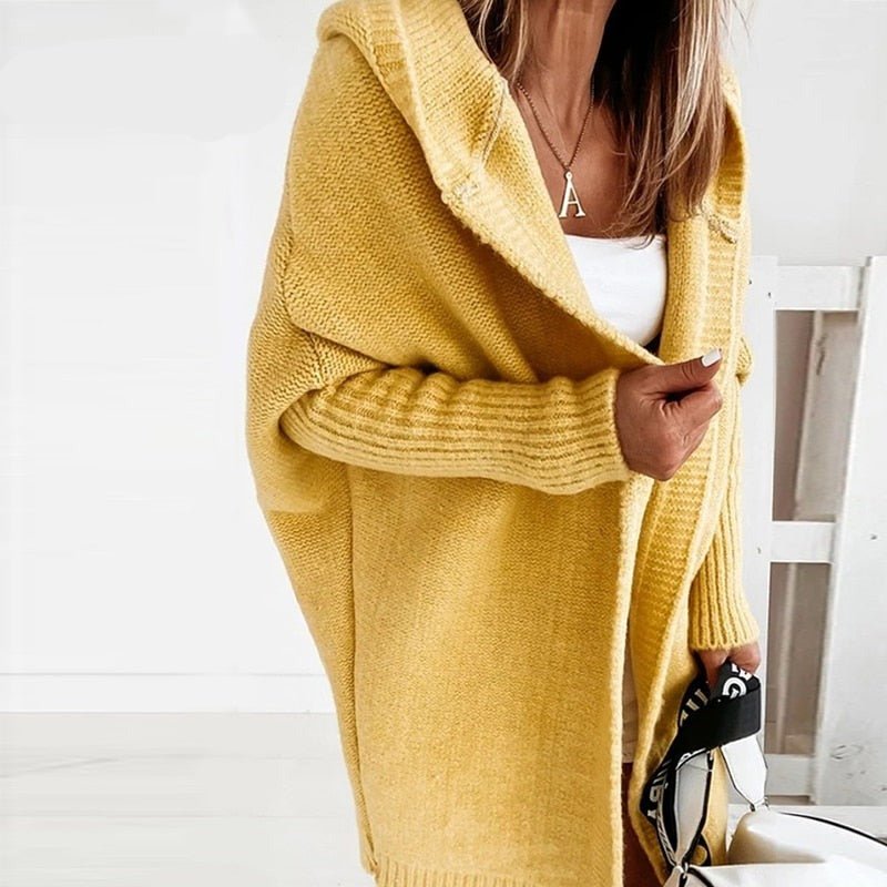 Dames Herfst Cardigan | Oversized, Met Capuchon