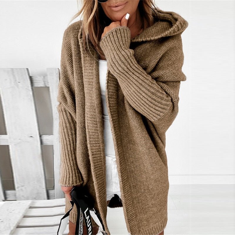 Dames Herfst Cardigan | Oversized, Met Capuchon