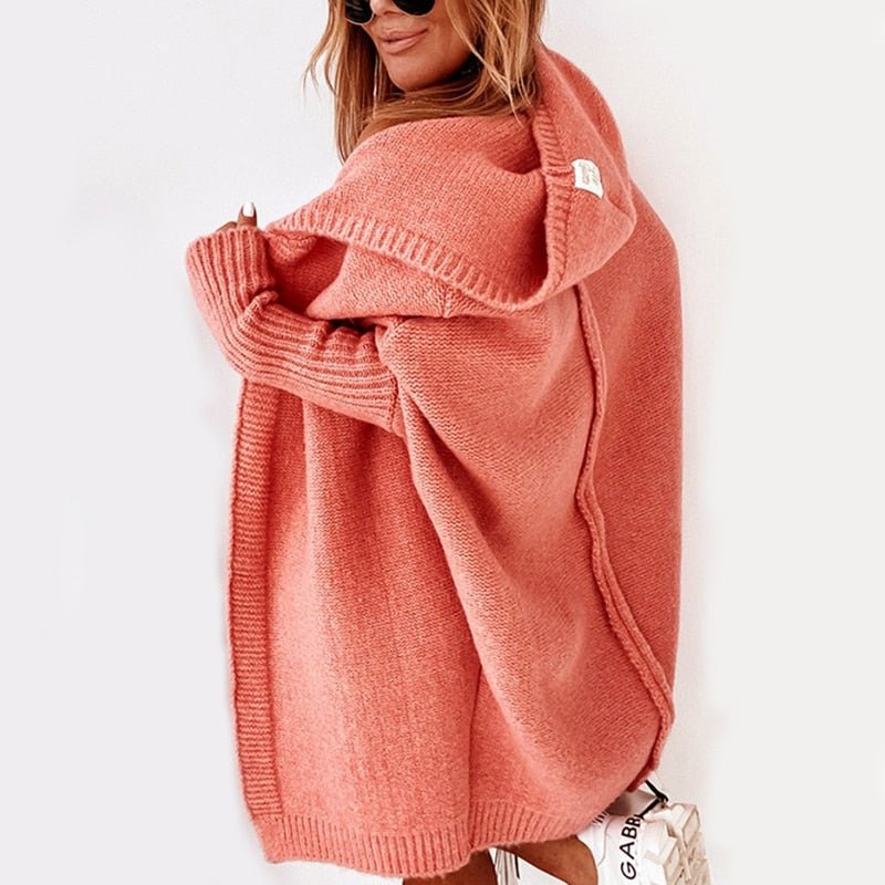 Dames Herfst Cardigan | Oversized, Met Capuchon
