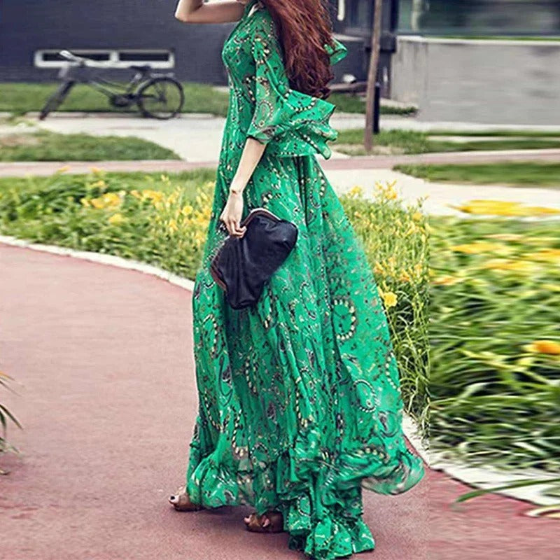 Abito estivo bohemien arioso da donna | Maxi