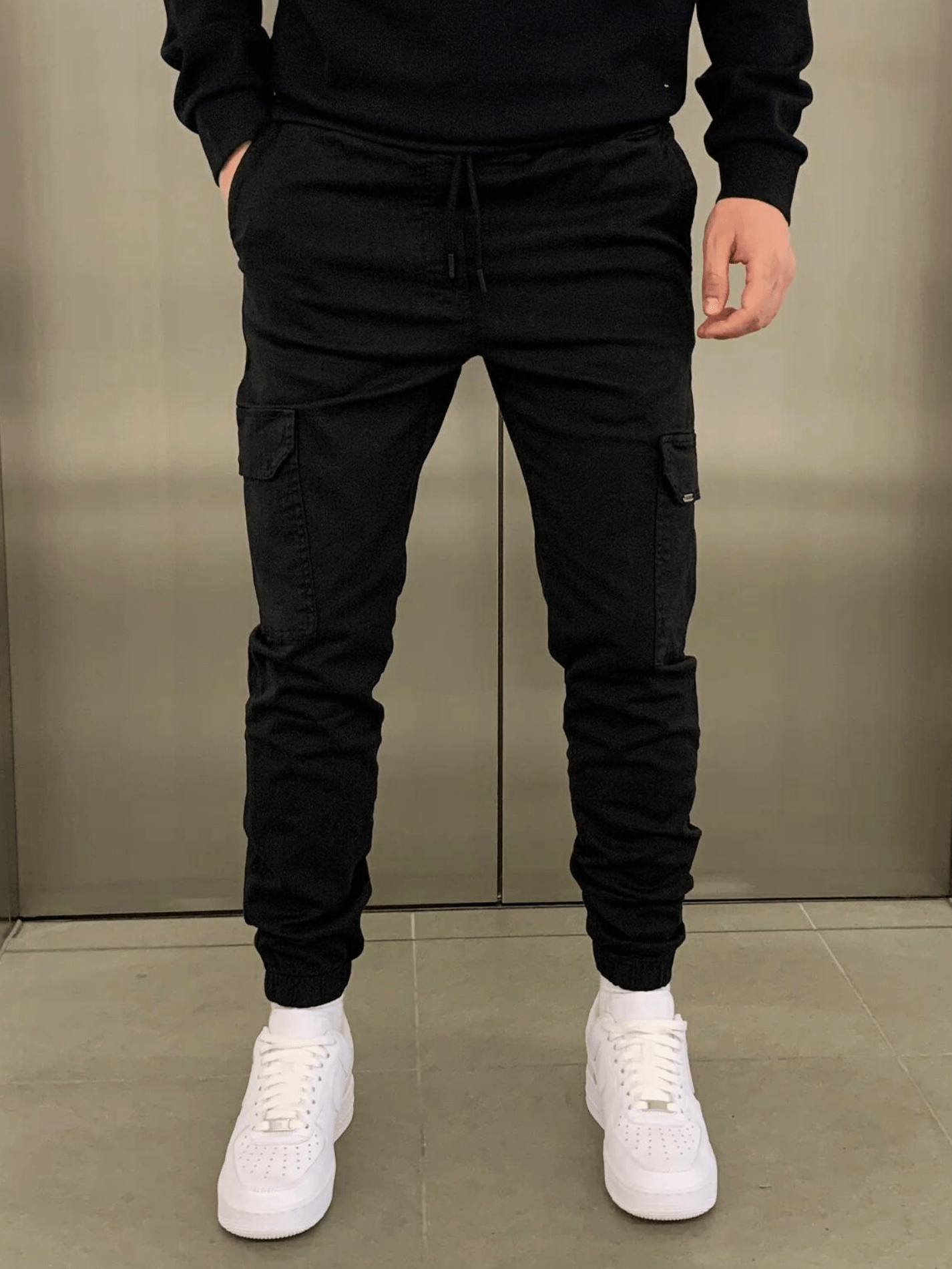 Heren Cargo Joggingbroek | Slim Fit Werksbroek