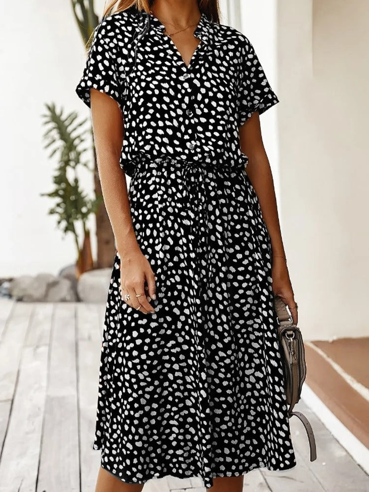 Sophie | Abito Estivo Elegante a Pois per Donne | Midi