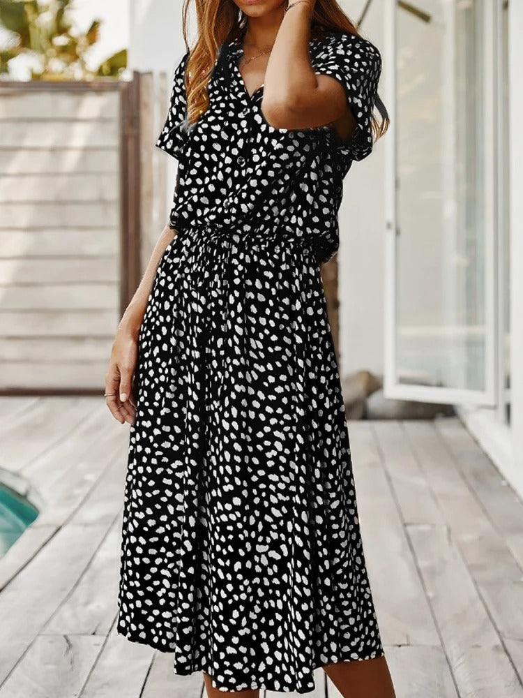 Sophie | Abito Estivo Elegante a Pois per Donne | Midi