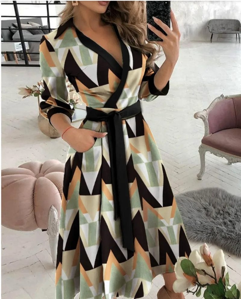 Julia | Abito da Sera Elegante a Pois per Donne | Midi