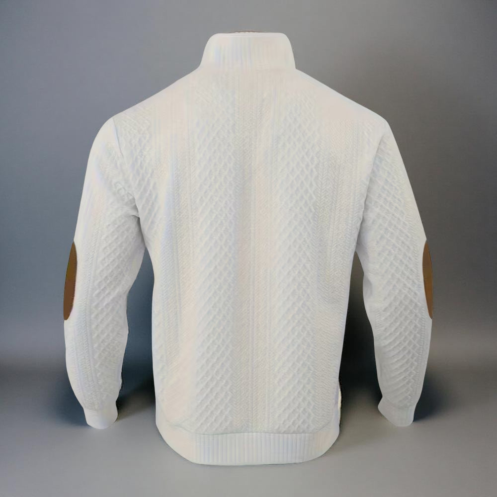 Heren Gebreide Trui met Rits – Warme Winter Pullover