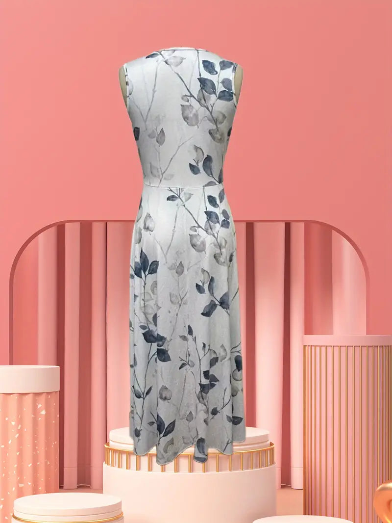 Dames Elegante V-Hals Zomerjurk | Maxi