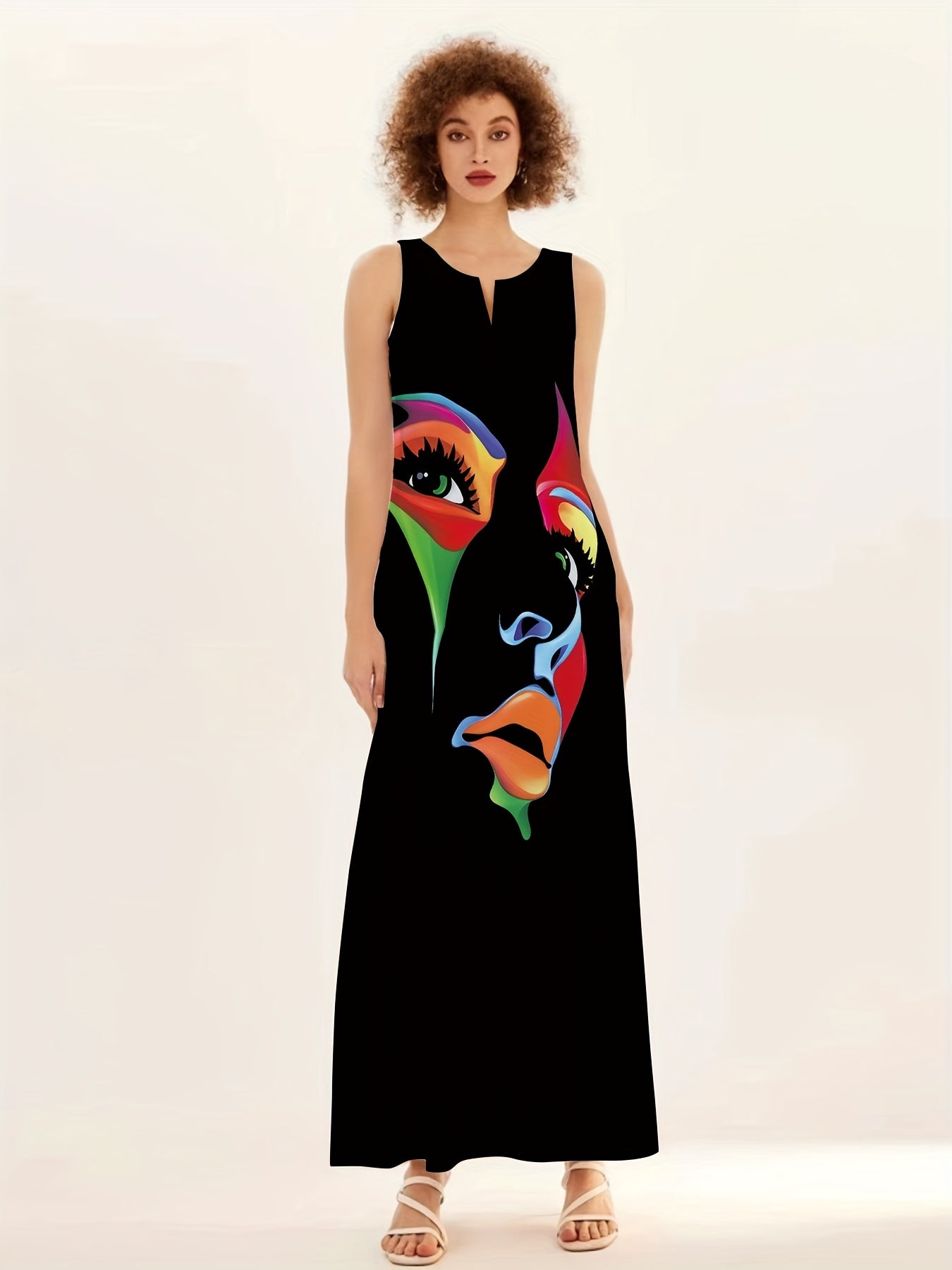 Abito estivo elegante artistico da donna | Maxi