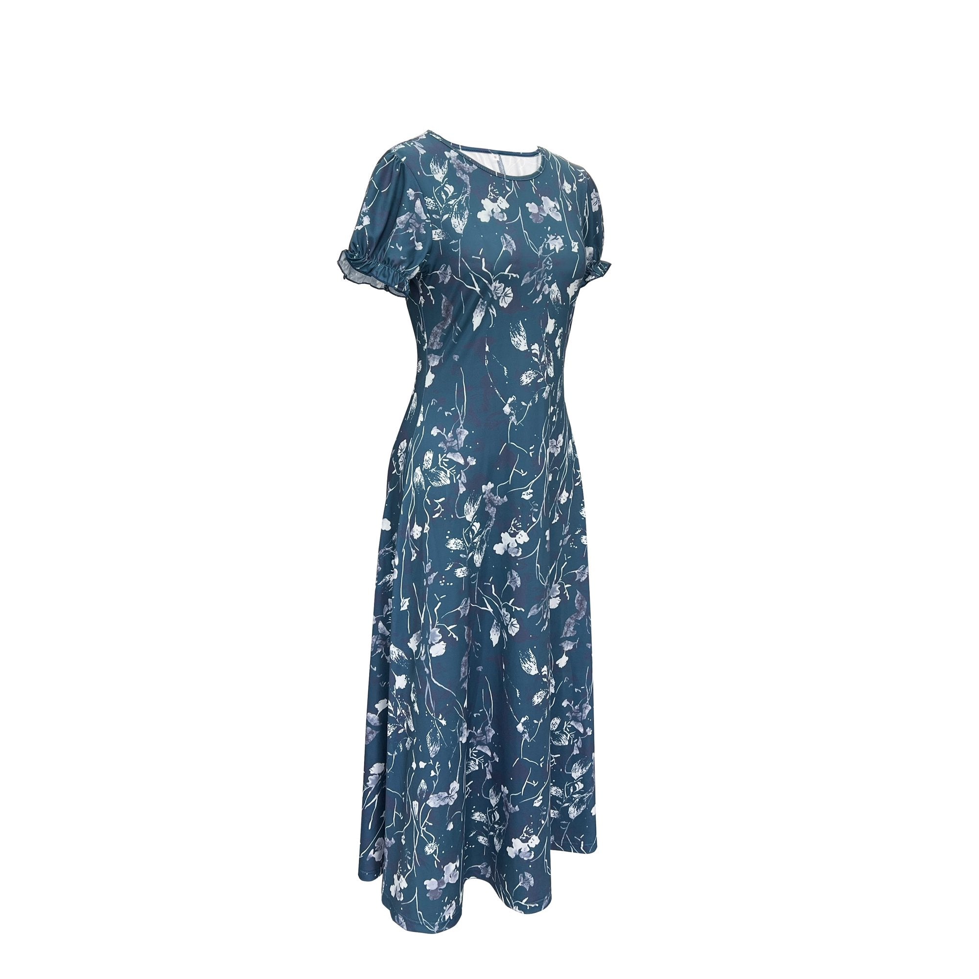 Dames Elegante zomerjurk met bloemenpatroon | Midi