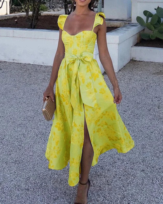 Dames Elegante A-lijn Zomerjurk | Maxi