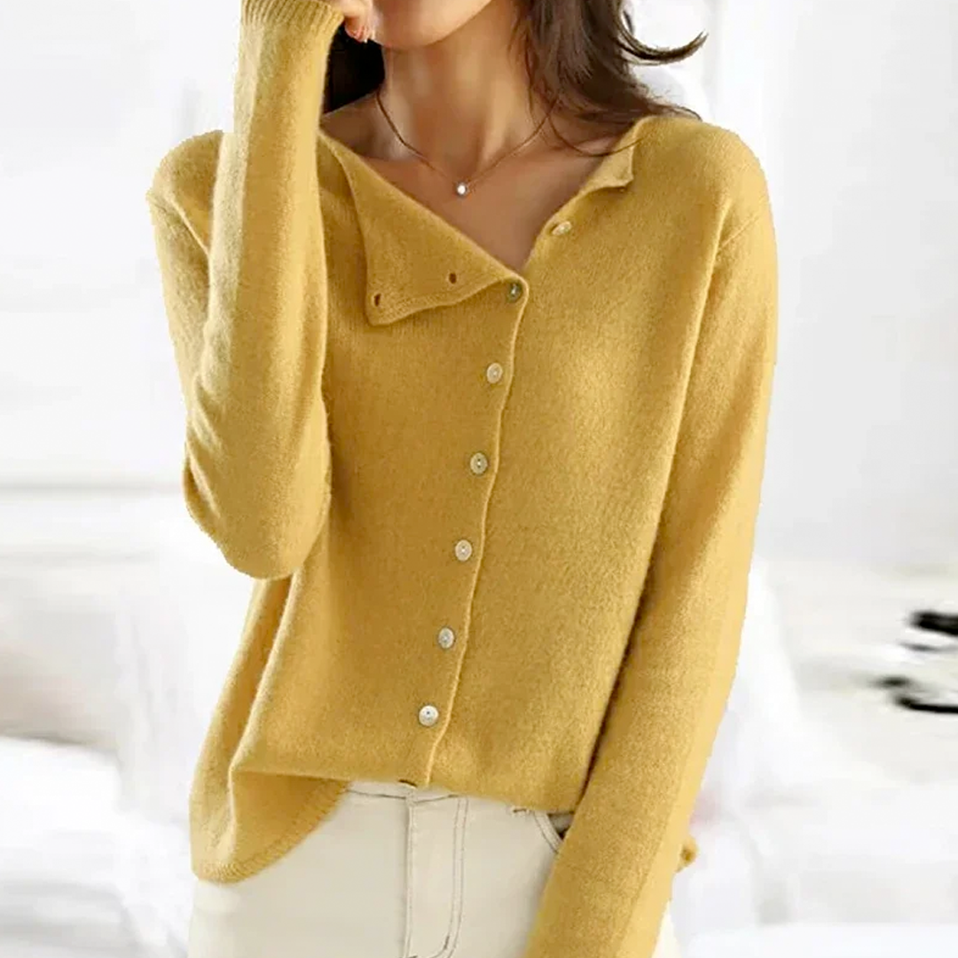 Dames Gebreide Cardigan | Lang, Asymmetrisch