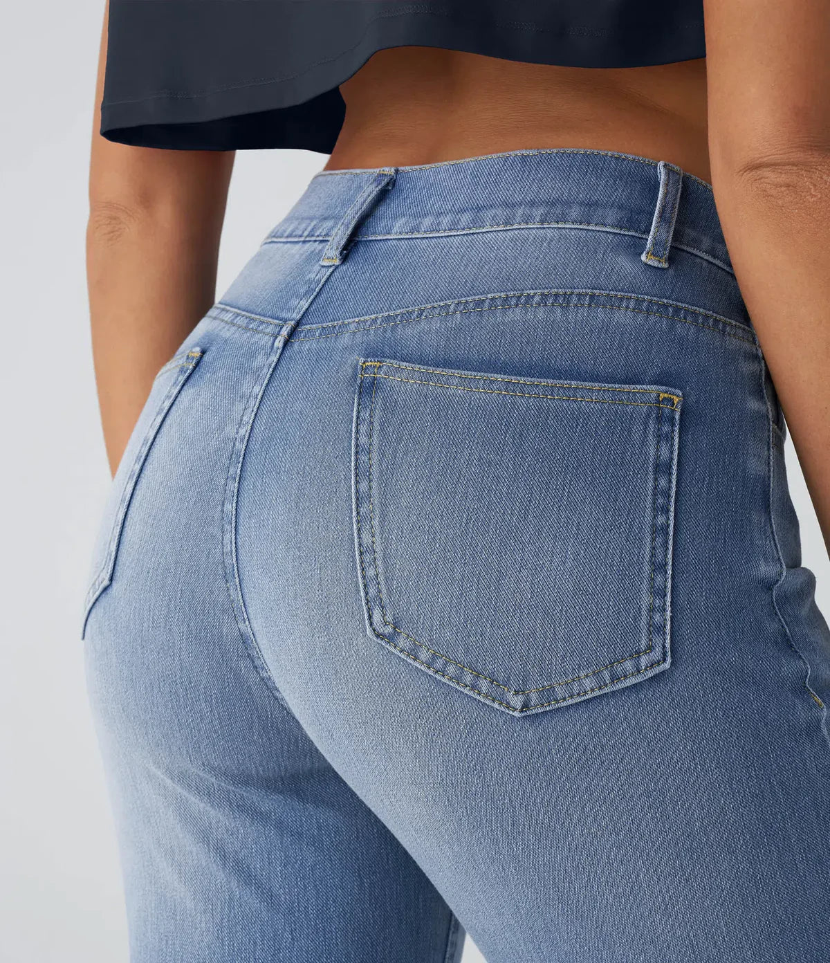Dames Hoge Taille Zomer Jeans | Recht Model, Stretch