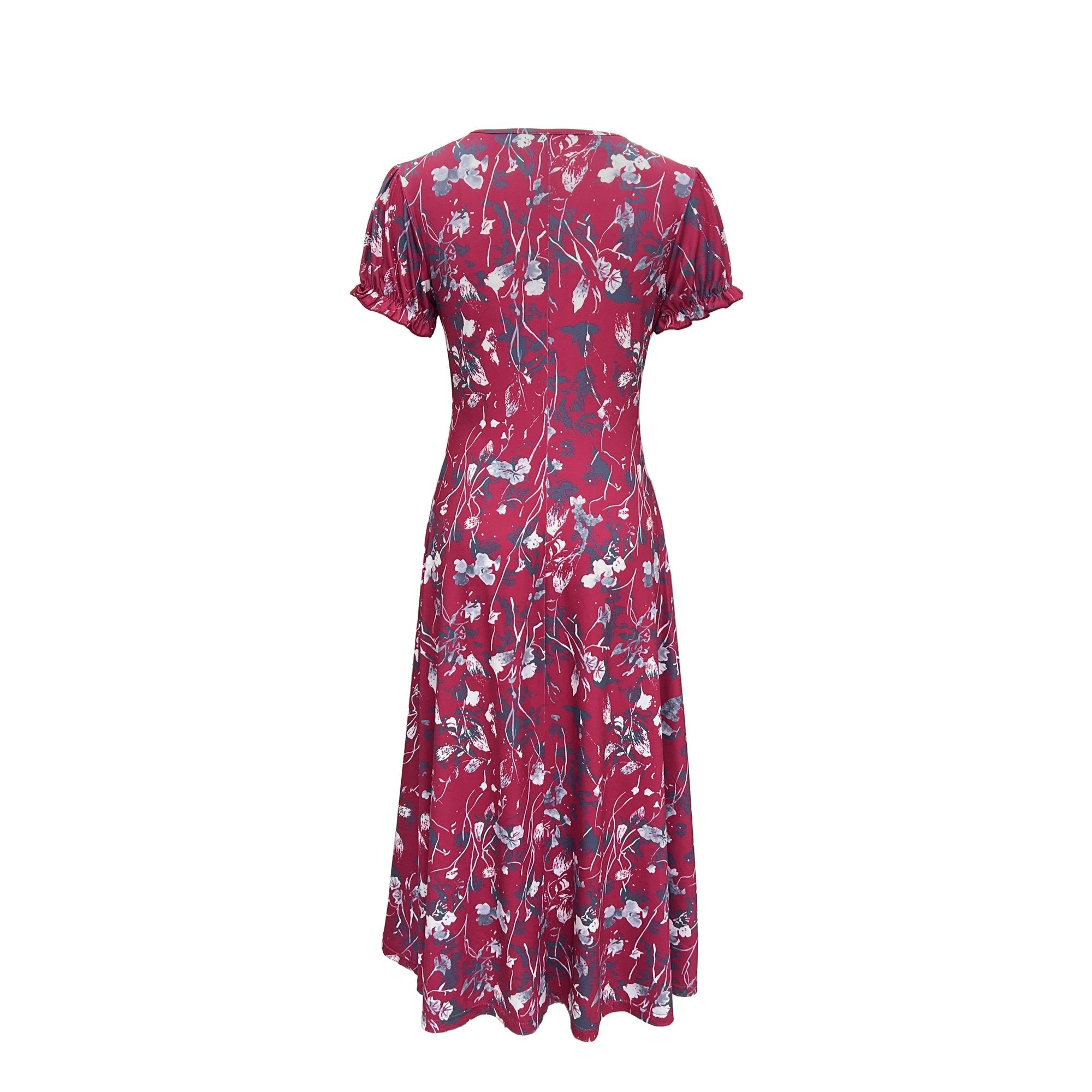 Dames Elegante zomerjurk met bloemenpatroon | Midi