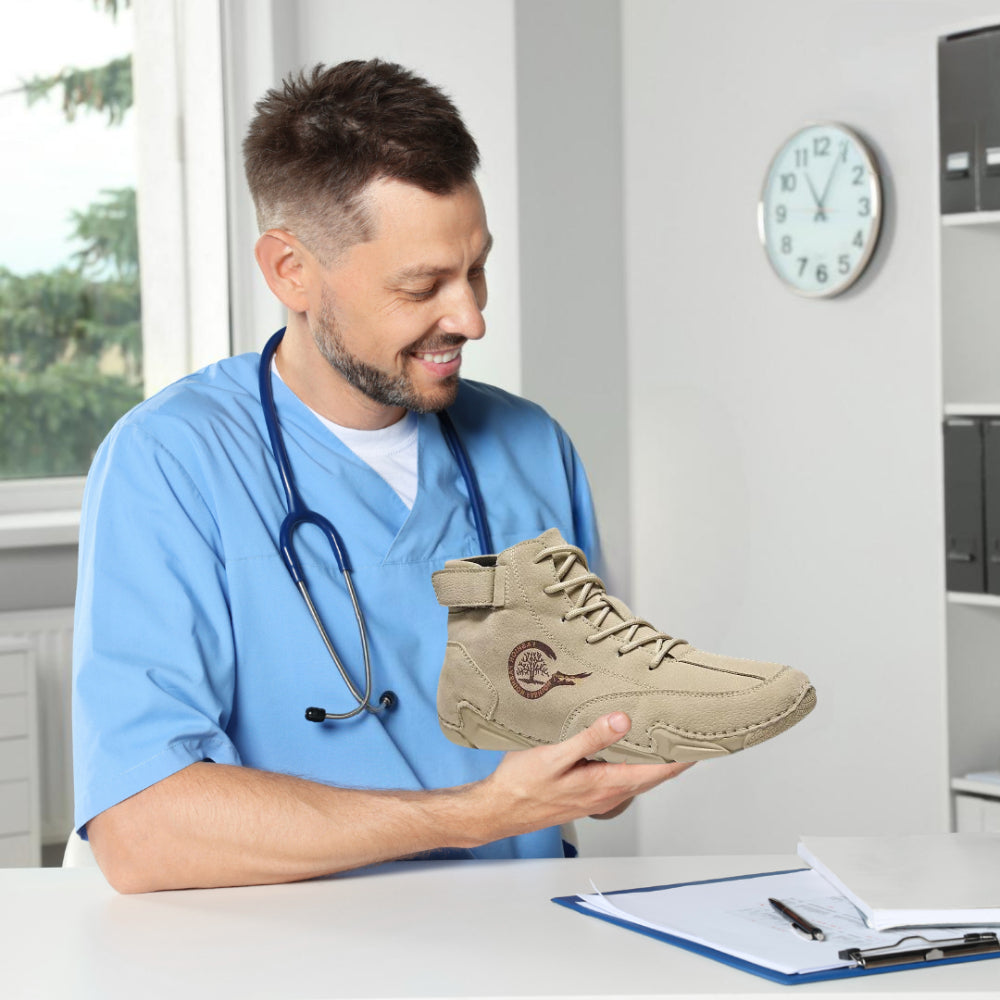 Heren Warme Winterschoenen – Gevoerd Veterlaarzen