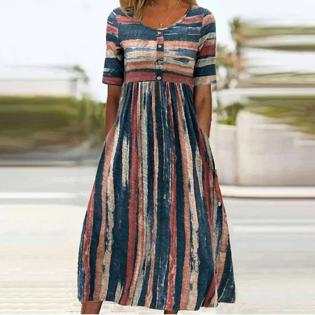 Abito estivo lavorato a maglia da donna | Maxi