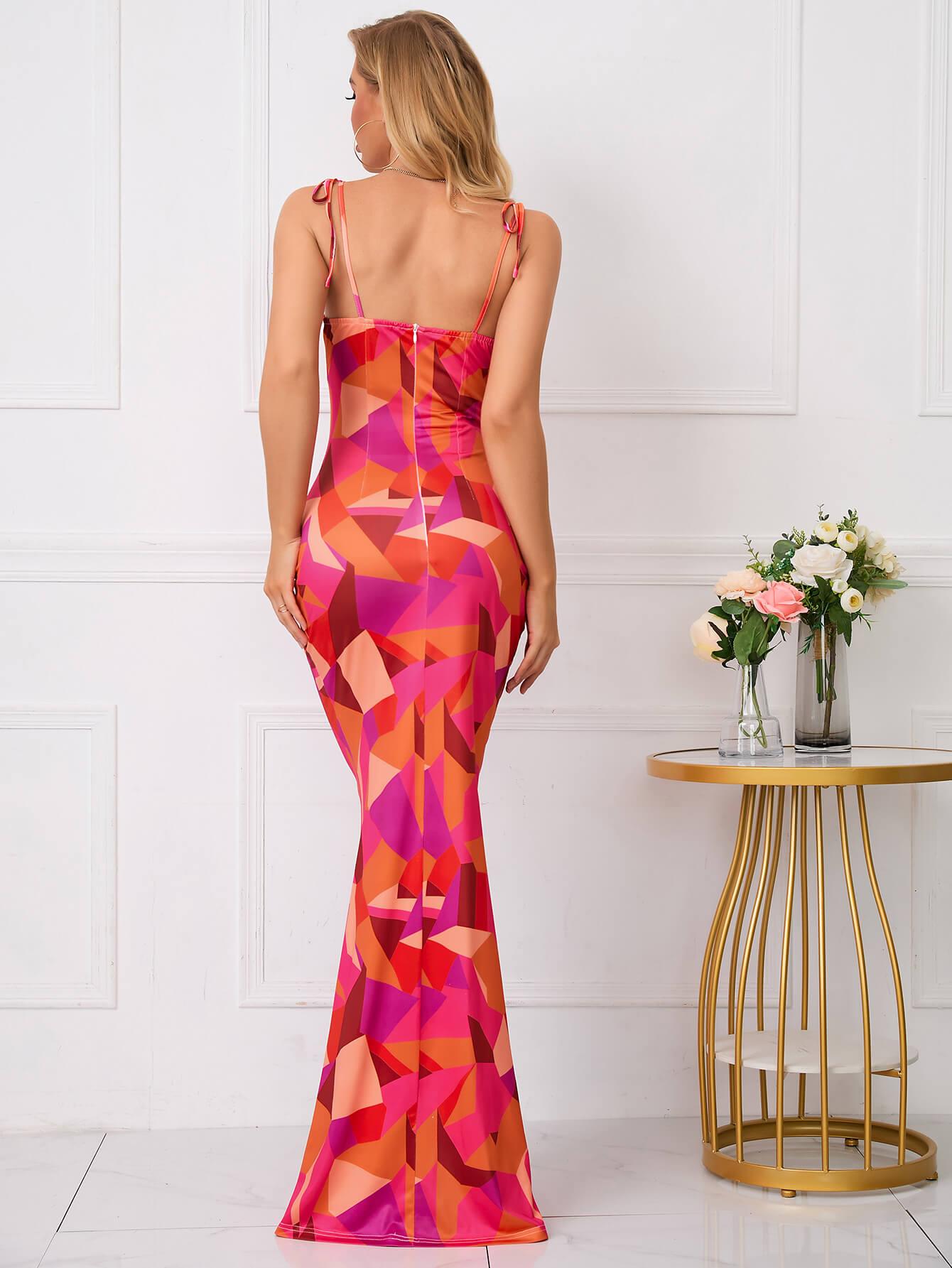 Dames Elegante Slankmakende Zomerjurk | Maxi