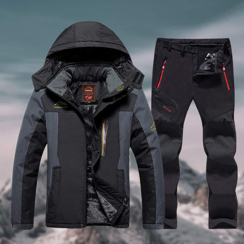 Heren Waterdichte Winterjas en Skibroek Set | Winddicht Thermisch