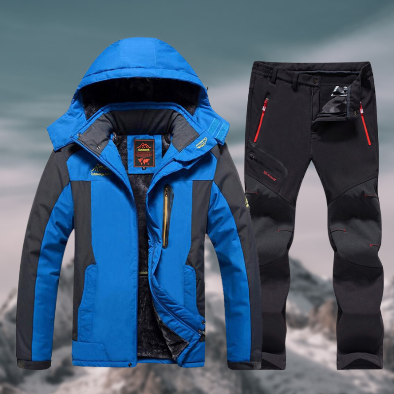 Heren Waterdichte Winterjas en Skibroek Set | Winddicht Thermisch
