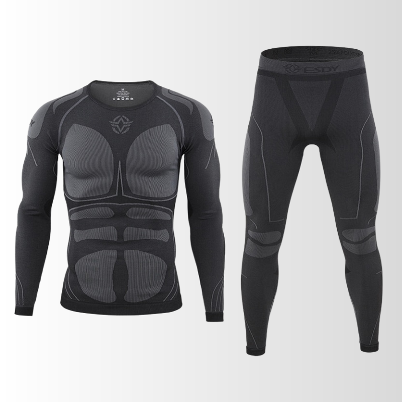 Heren Thermische Compressie Sportset | Ademend Sneldrogend