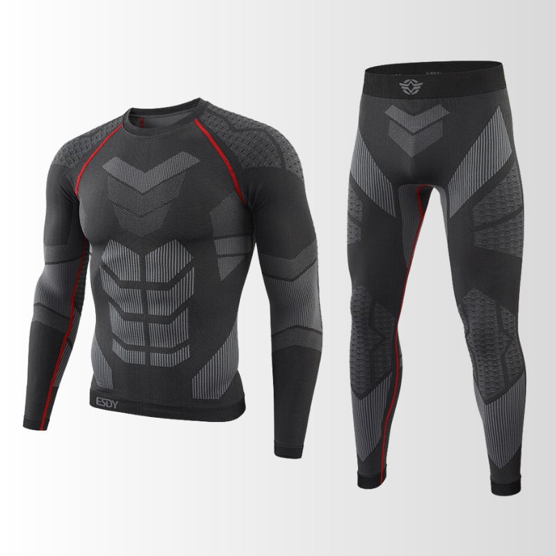 Heren Thermische Compressie Sportset | Ademend Sneldrogend