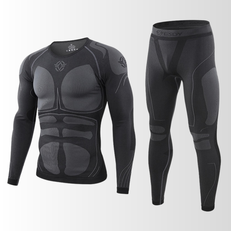 Heren Thermische Compressie Sportset | Ademend Sneldrogend