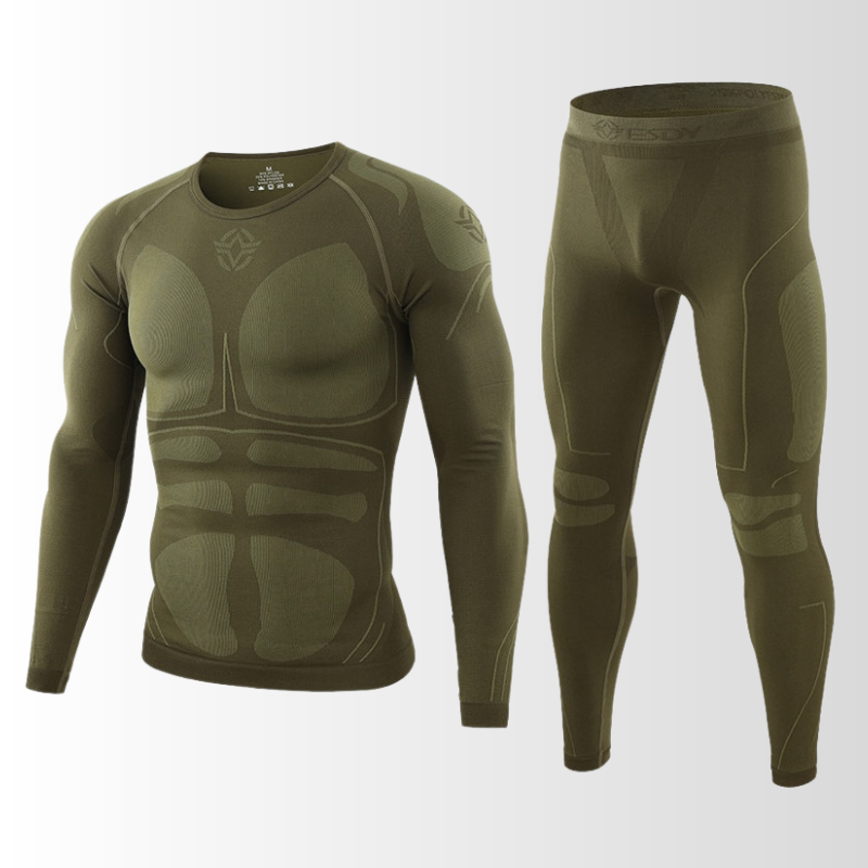 Heren Thermische Compressie Sportset | Ademend Sneldrogend