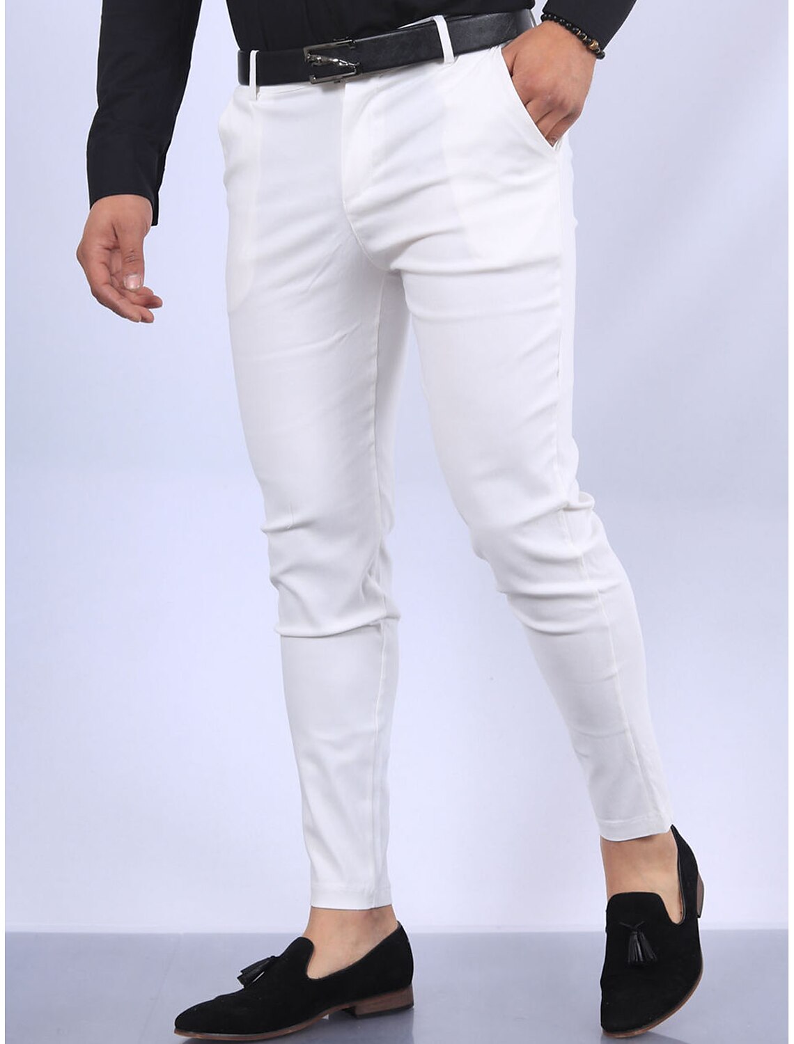 Heren Stoffen Broek | Slanke Snit