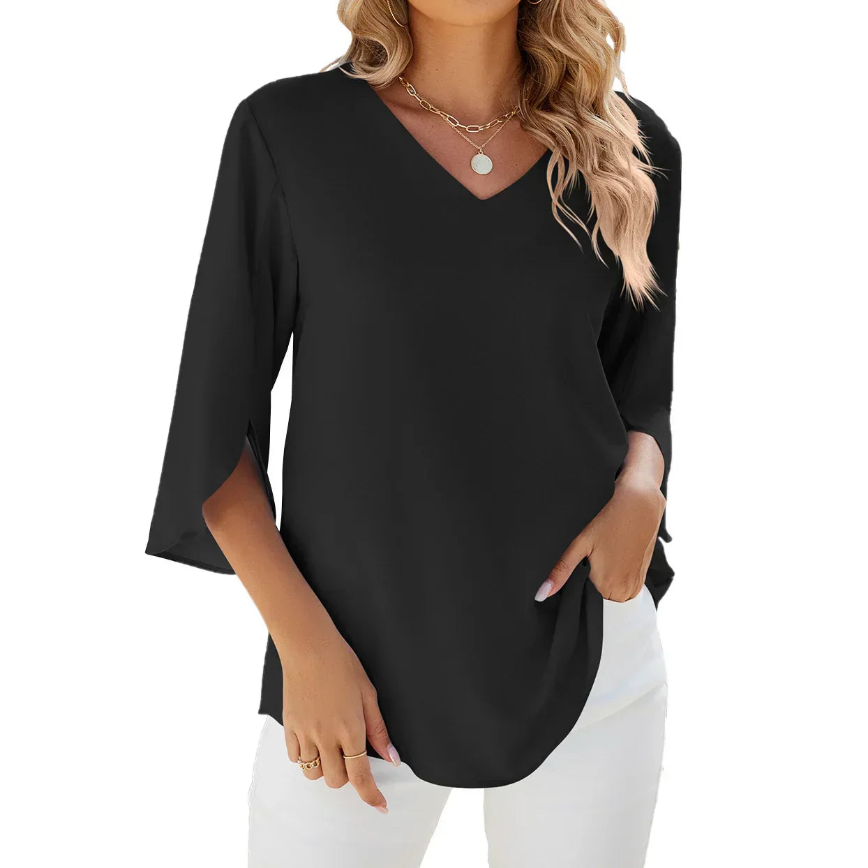 Dames Zomer Tuniek | Langarm, Luchtig