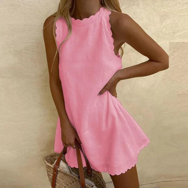 Dames Speelse Luchtige Zomerjurk | Mini