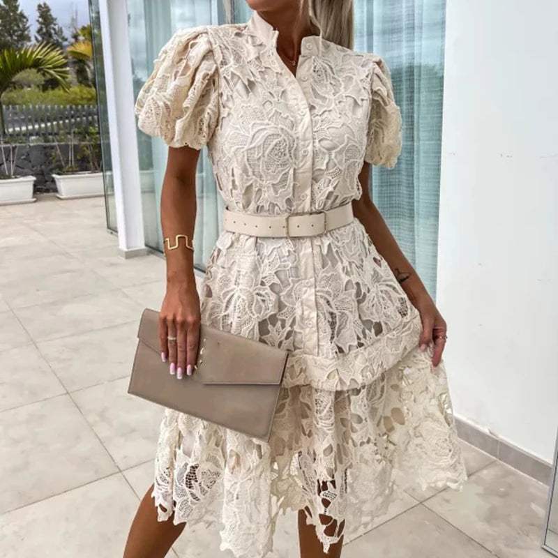 Abito Estivo Elegante in Pizzo per Donne | Mini