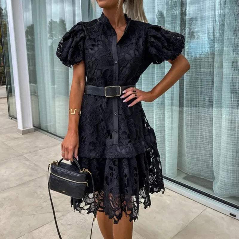 Abito Estivo Elegante in Pizzo per Donne | Mini