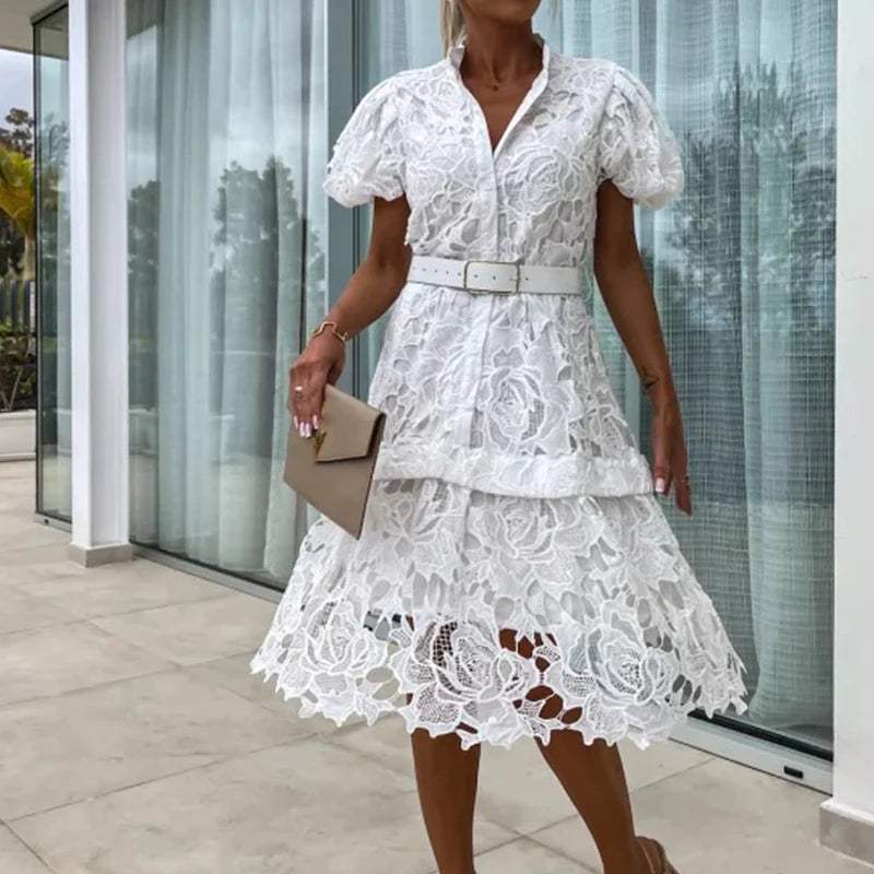 Abito Estivo Elegante in Pizzo per Donne | Mini