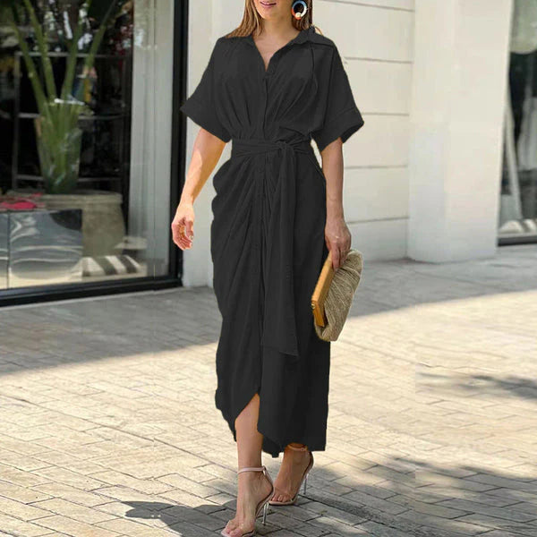 Dames Elegante Knoop Zomerjurk | Maxi