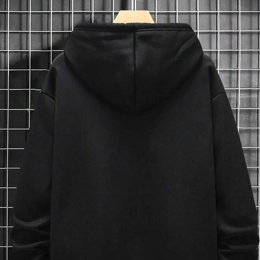 Heren Minimalistische Hoodie | Oversized, Lange Mouwen