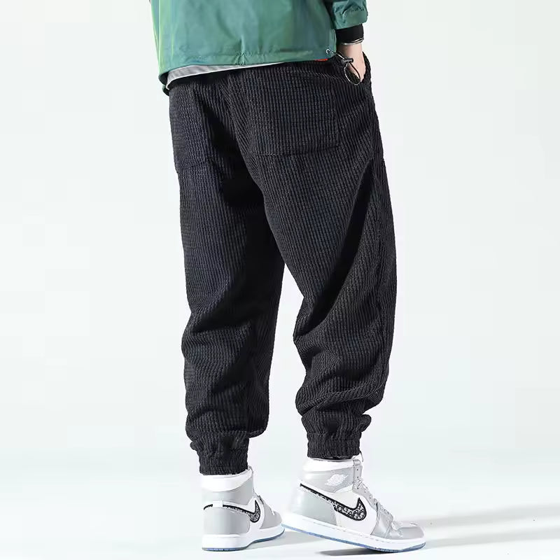 Heren comfortabele casual joggingbroek | Tapered fit elastische taille