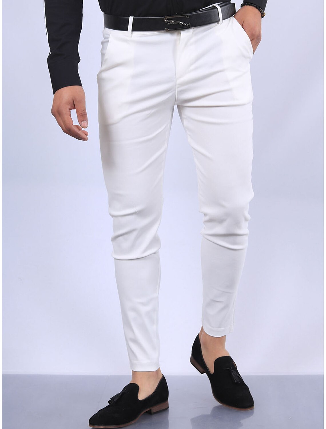 Heren Stoffen Broek | Slanke Snit